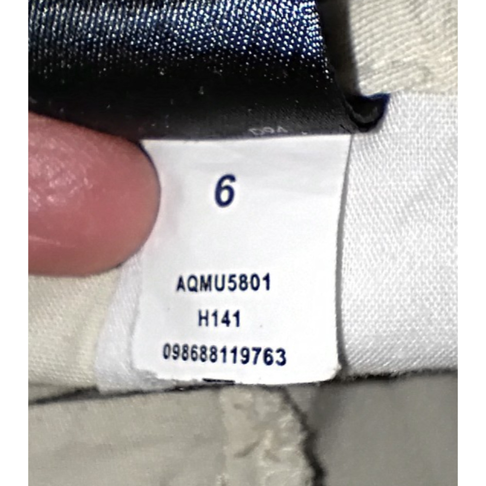 Axcess Cropped Utility Pants Ivory Poplin Grommet Pockets MInimalist - Picture 12 of 12